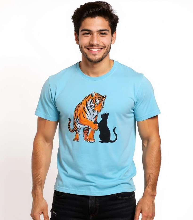 Tiger and Cat T-shirt