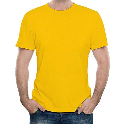 Casual yellow crew neck