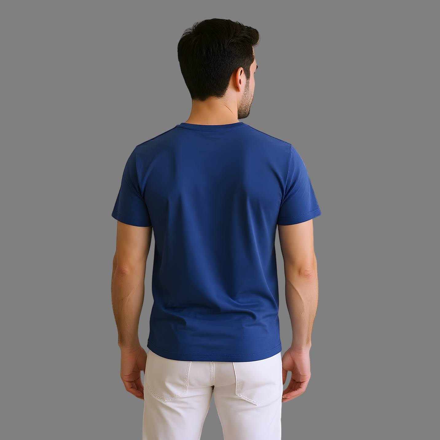 Casual Royal Blue crew neck