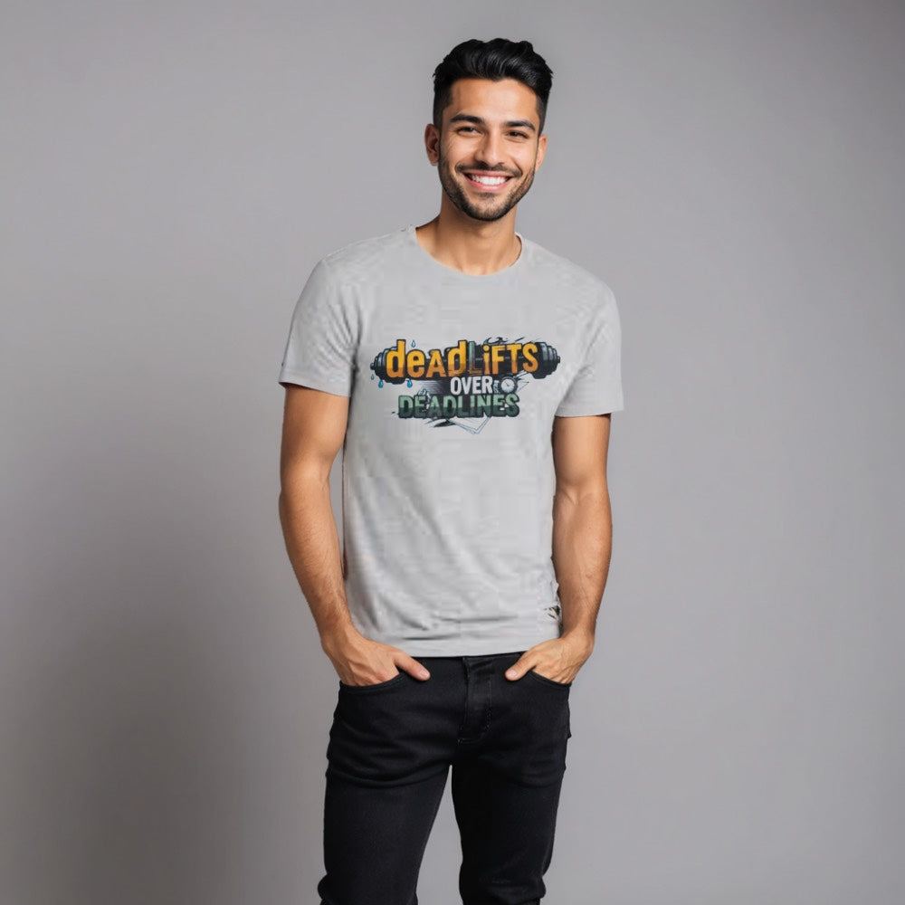 Deadlifts Over Deadlines T-Shirt